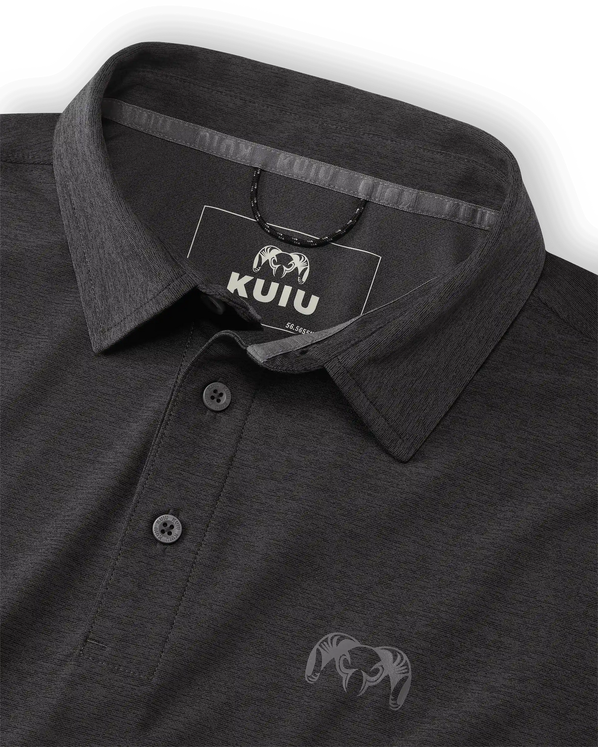 KUIU Performance Polo | Heather Black