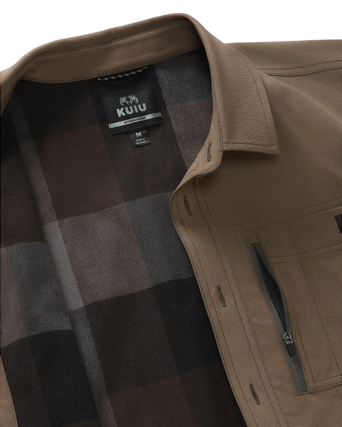 Motive Flannel Lined Shirt Jacket | Major Brown