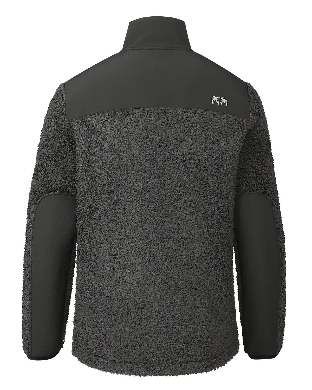 Sherpa Fleece Zip Pullover | Asphalt