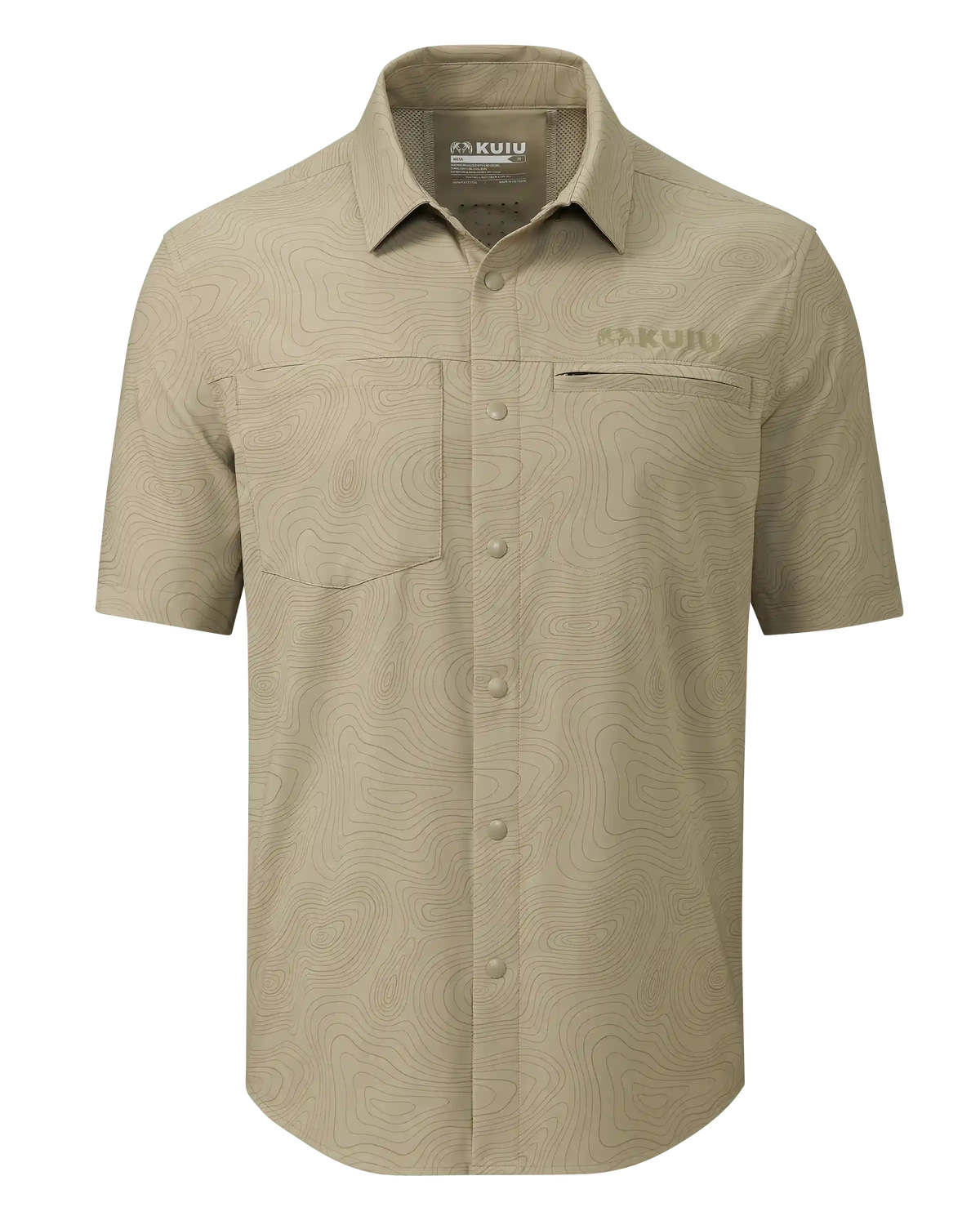 Mesa Vented SS Snap Shirt Topo | Bone Topo Print