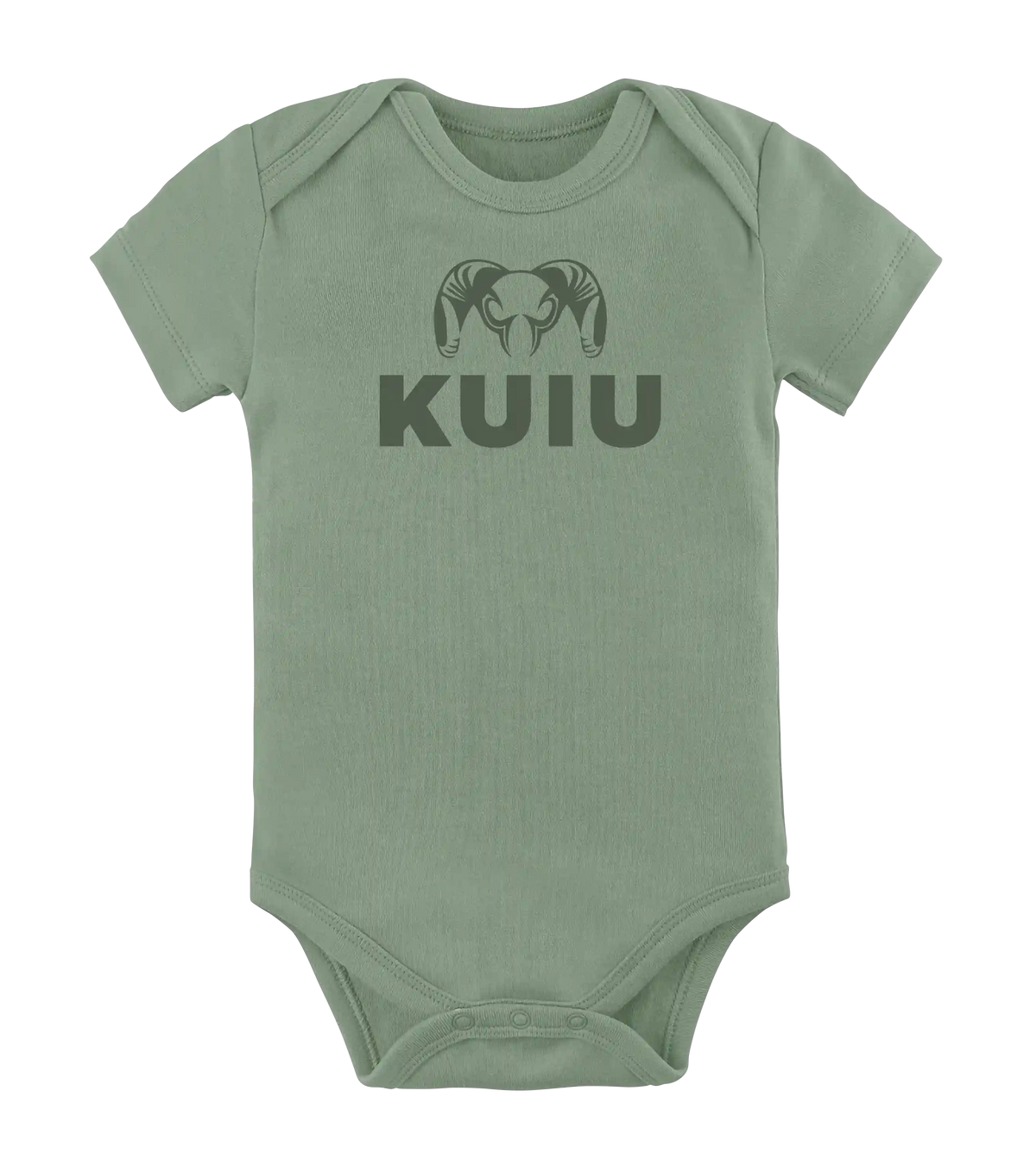 KUIU Stacked Logo Baby One-Piece | Thyme