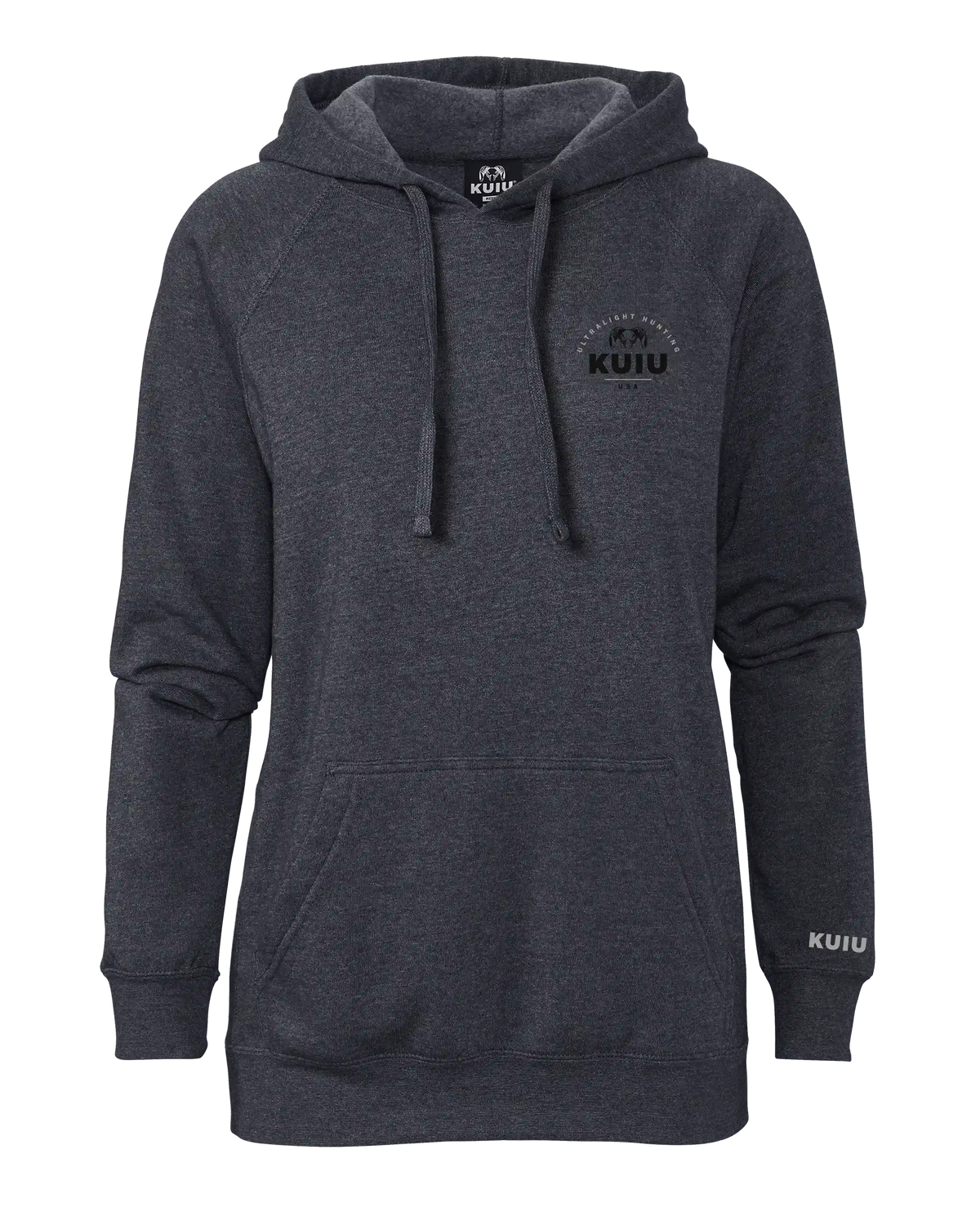 KUIU Women's Stacked Chest Logo Hoodie | Midnight Navy