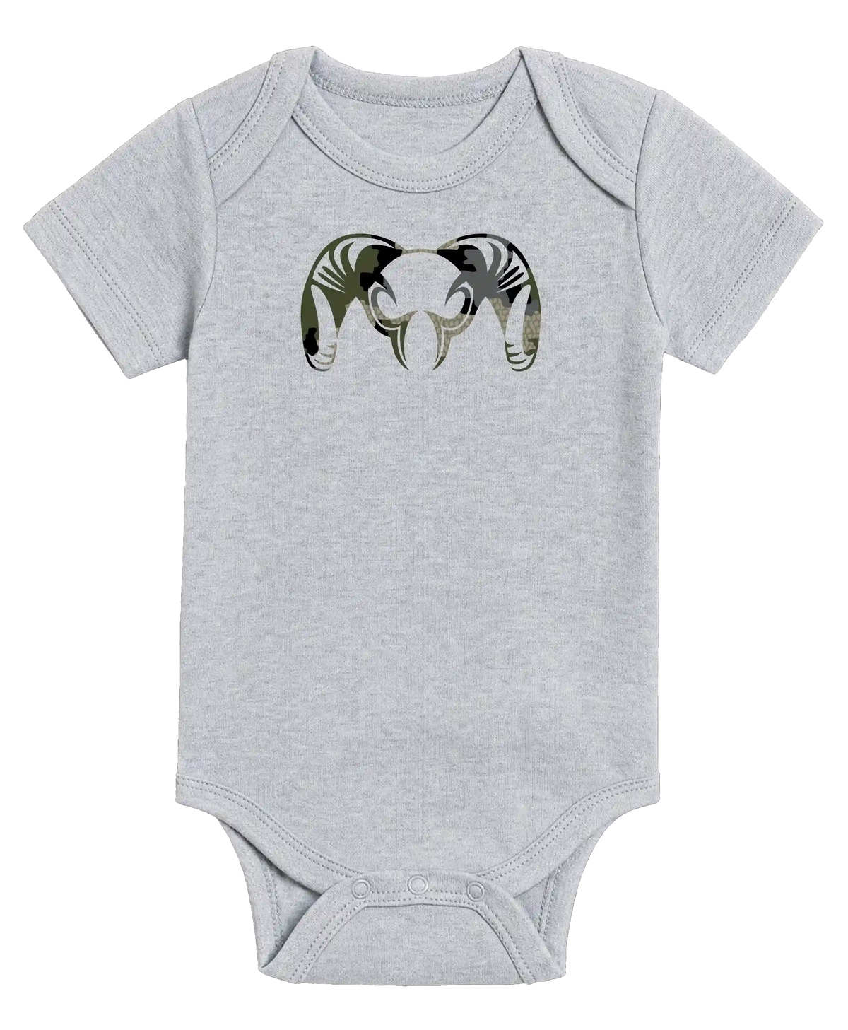 KUIU Verde Ram Baby One-Piece | Heather Grey