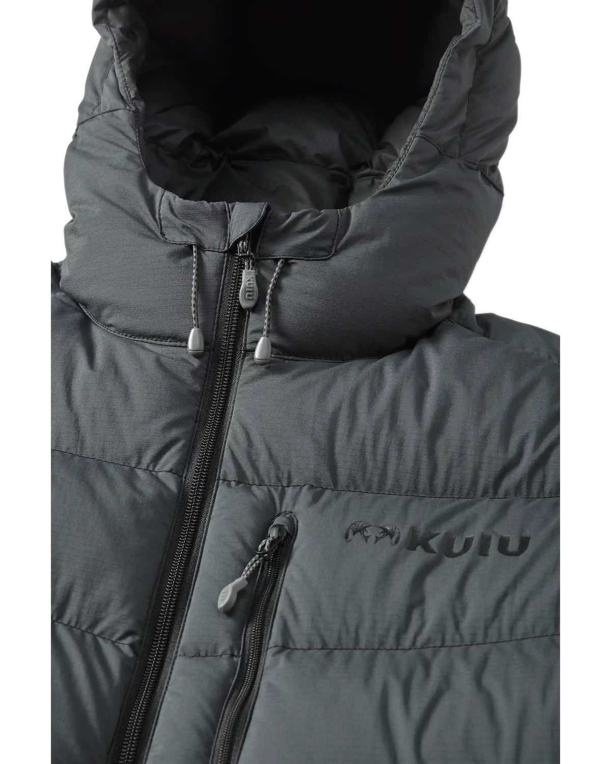 Super Down PRO Hooded Jacket | Gunmetal