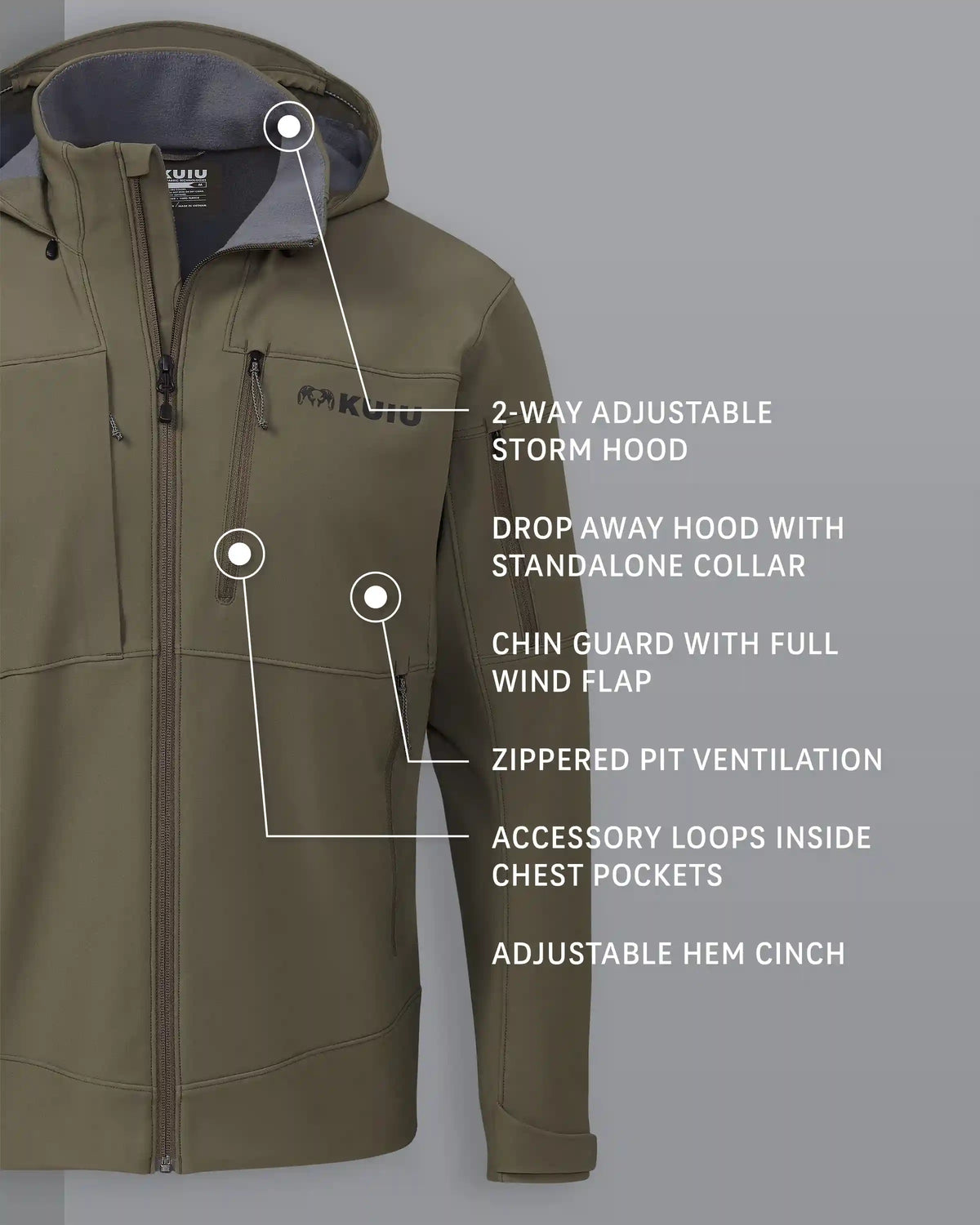 Guide PRO Hooded Jacket | Ash