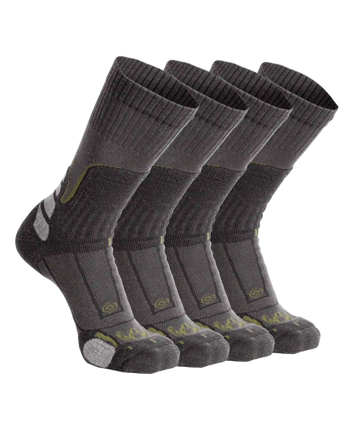 ULTRA Merino Midweight Mountain Sock 4-Pair Pack | Grey Green