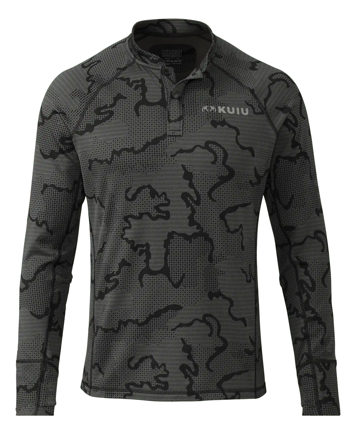 Ridgepoint Fleece Henley | Black Tonal