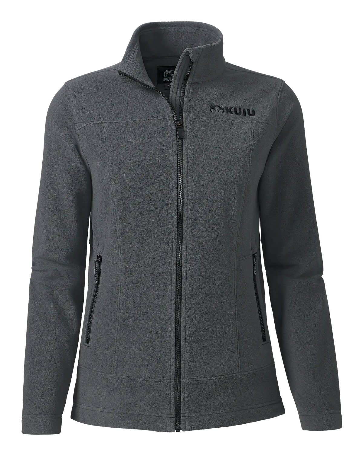 Women's Border Fleece Full Zip | Gunmetal