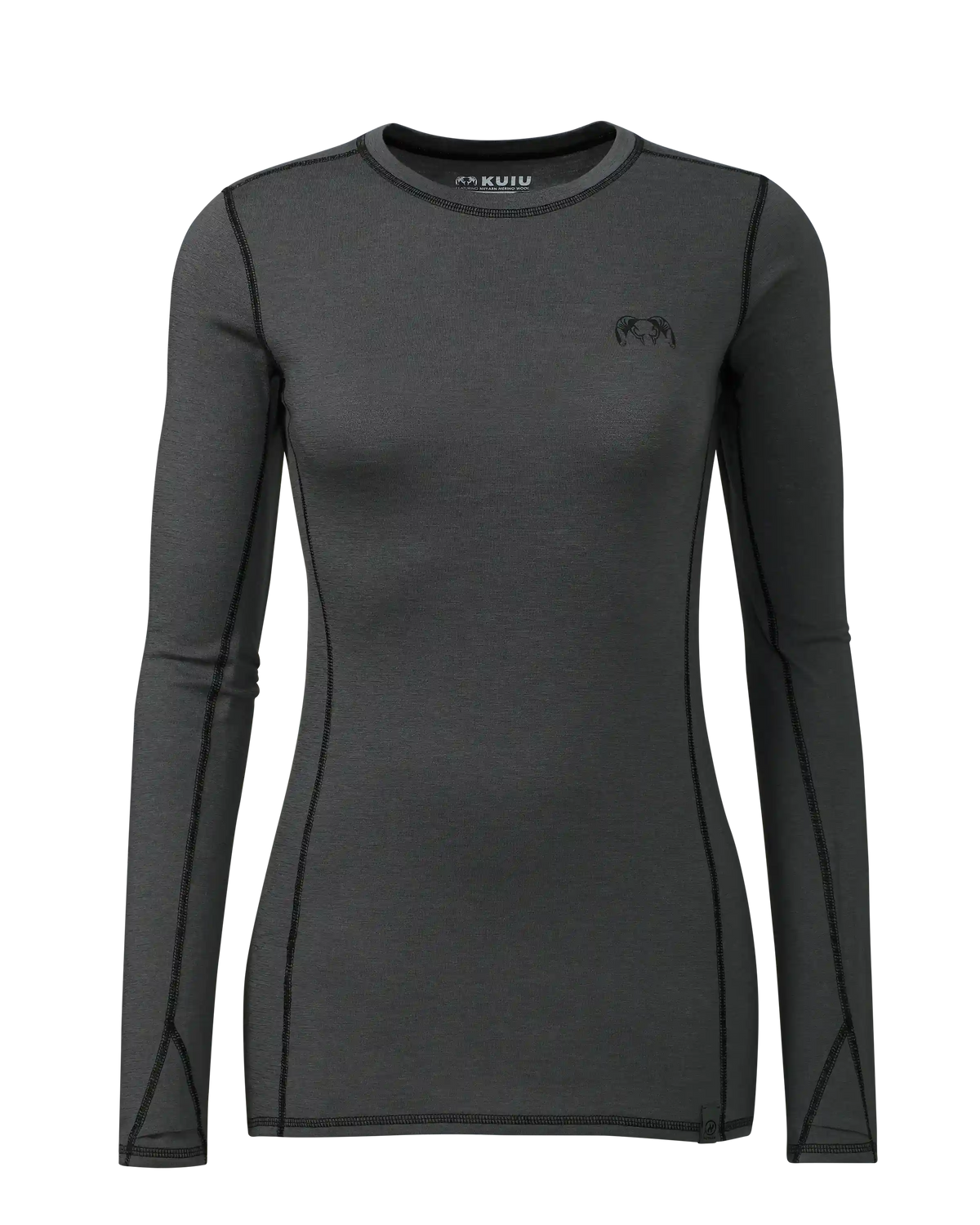 Women's ULTRA Merino 145 LS Crew | Gunmetal